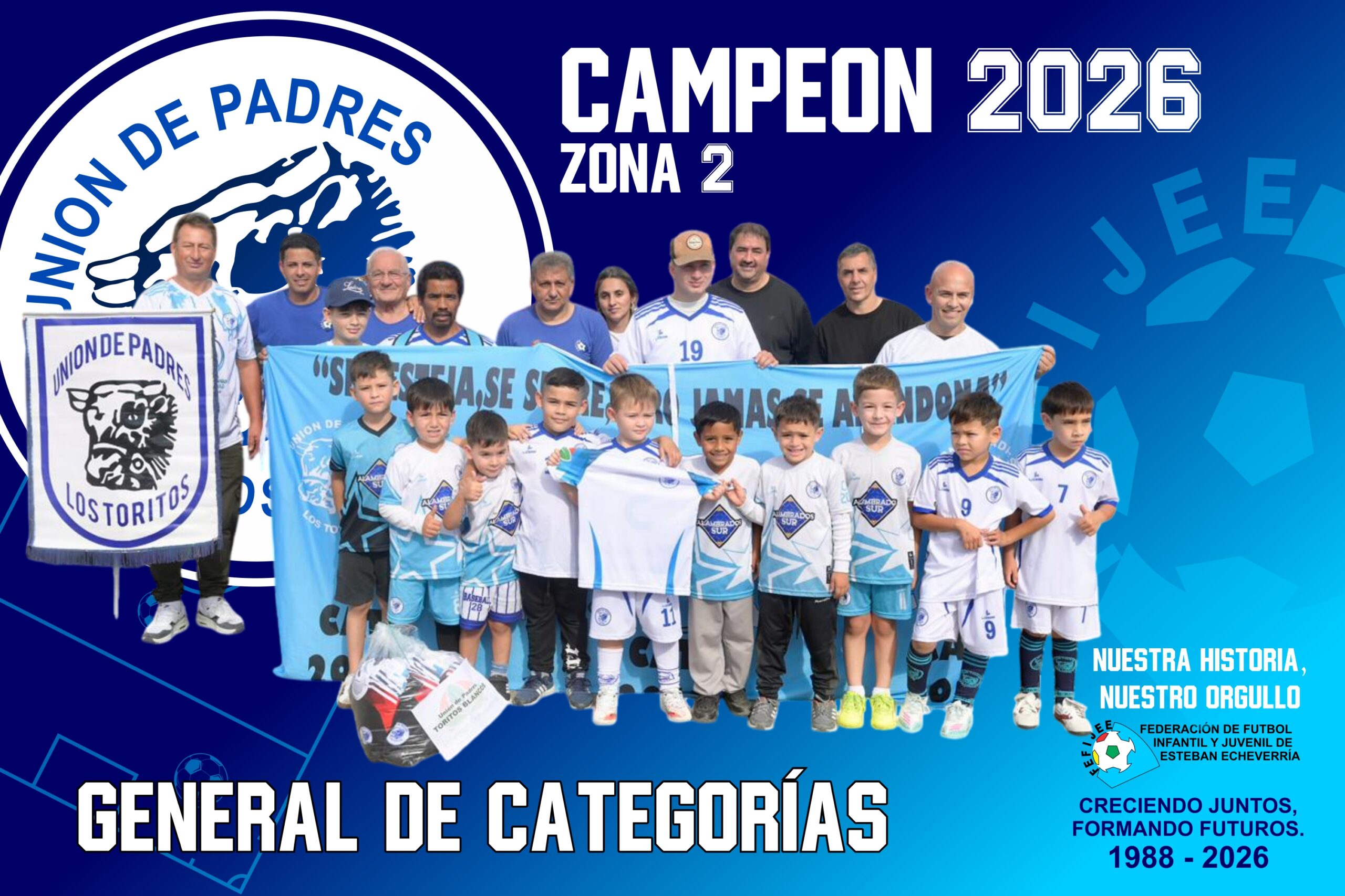 Toritos Blanco es el campeón de la General en la Zona 2: festejo anticipado y ascenso a la Zona 1